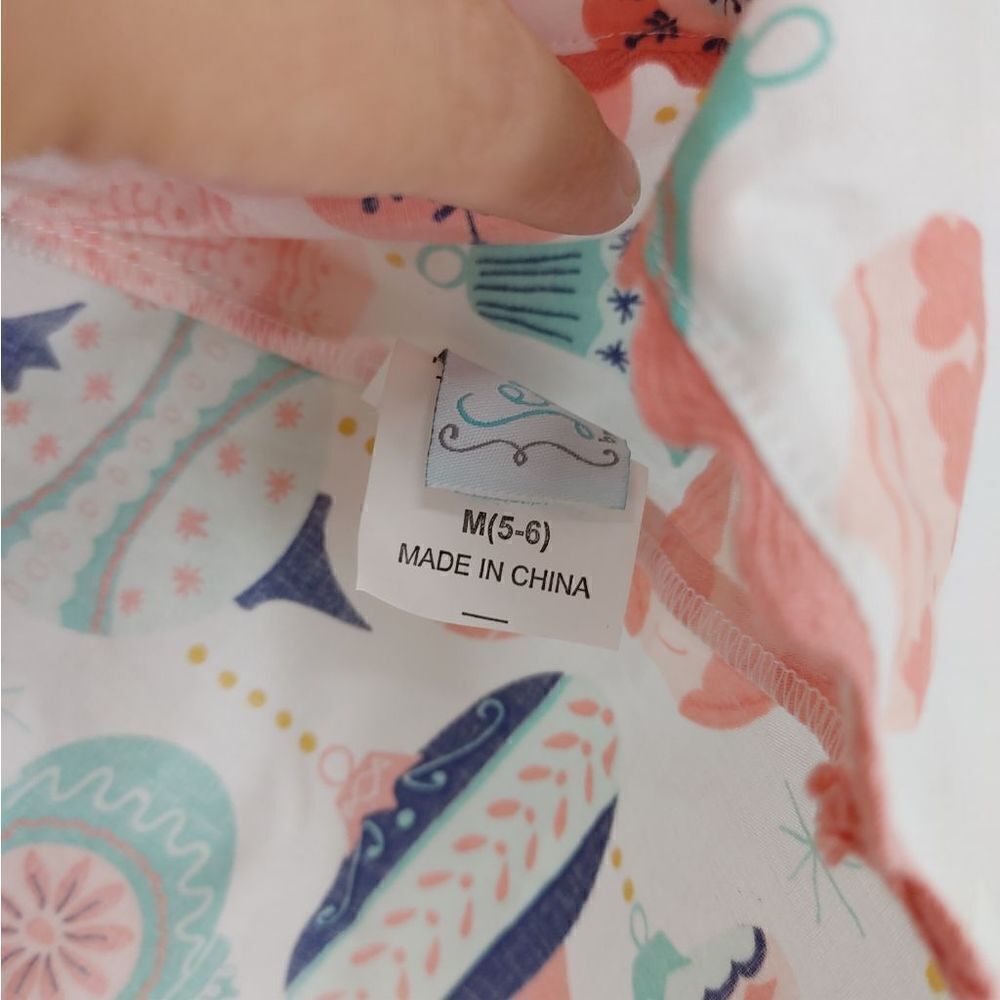 Nwt Serendipity Shrimp & Grits Ornament Christmas Halter Apron Dress Girls Size — image 3 of 7